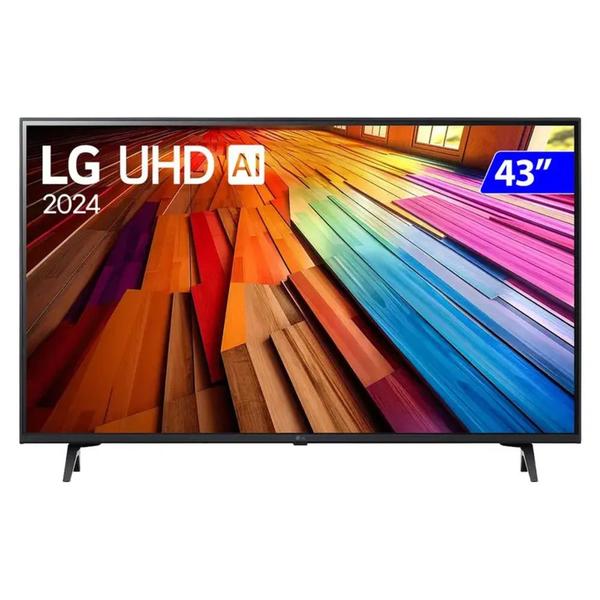 Imagem de TV 43P LG SMART AI THINQ 4K Comando VOZ - 43UT8000PSA