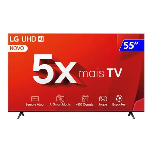 Imagem de TV 55P LG SMART AI THINQ 4K Comando VOZ - 55UT8050PSA