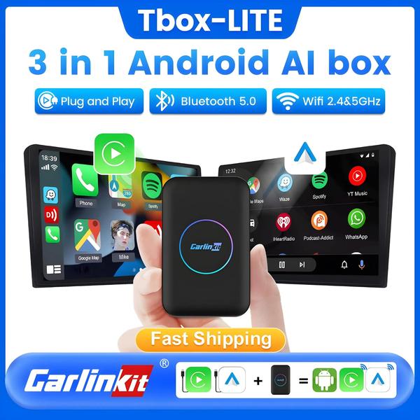 Imagem de TV Box Android 10 com Carplay - Quad-core 3+32GB - Smart TV Box com Android Auto e Netflix