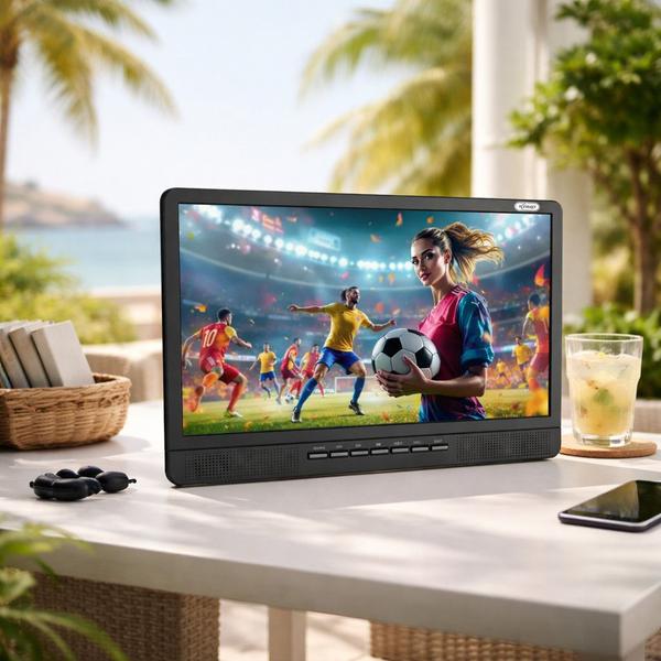 TV Portátil LCD 17,3 Android com Bateria Recarregável Monitor HDMI