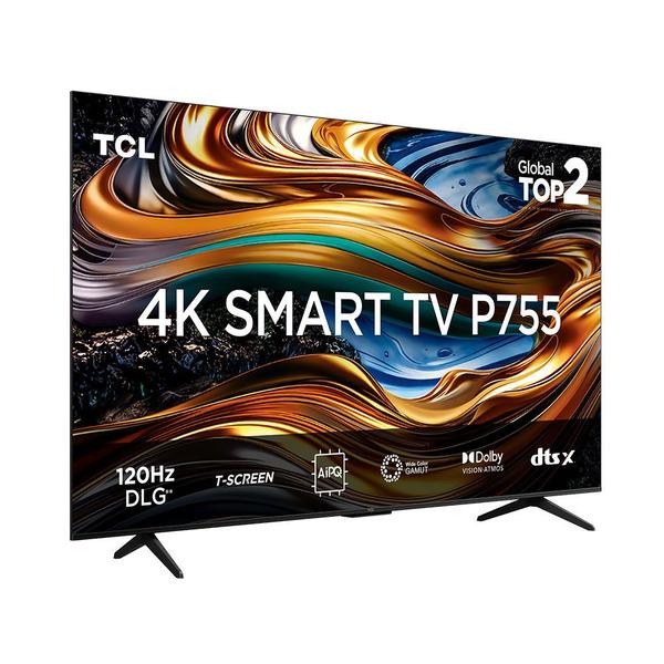 Imagem de TV TCL 65 Polegadas 65P755 Led Smartv 4K UHD Wifi Dual Com Voz Google Assist