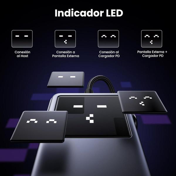 Imagem de Ugreen Adaptador 10Gbps Hub Usb C 3.2 Hdmi 4K 60Hz Pd 100W