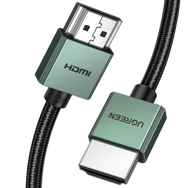 Imagem de UGREEN Cabo HDMI 2.1 8K 60Hz 4K UHD 120Hz HDR eARC 48Gbps ( 2 metros ) Alumínio nylon