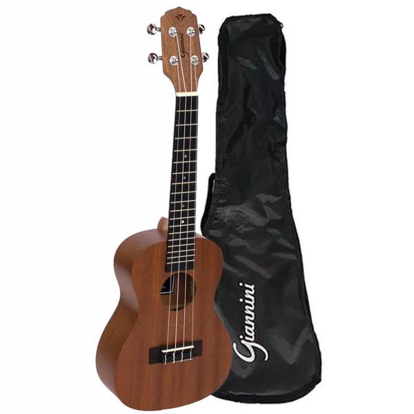 Imagem de Ukulele Acústico Concert Giannini Prof. Guk-23 Ws Com Capa