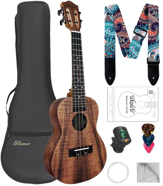 Imagem de Ukulele de concerto Ulumac KOA Acacia Wood de 23 polegadas com acessório