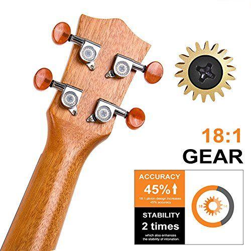 Imagem de Ukulele Kmise Soprano Professional Mahogany 53 cm com kit inicial