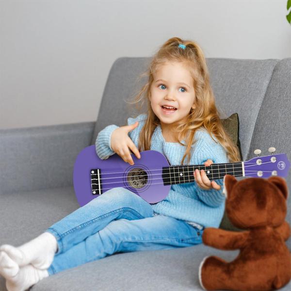 Imagem de Ukulele MUSTAR Soprano Kids para iniciantes de 21 polegadas com acesso.