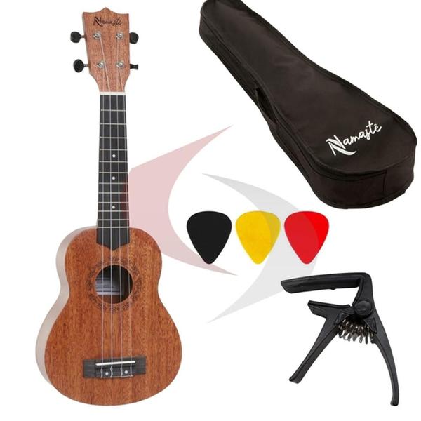 Imagem de Ukulele NU23MBQ - Soprano Acústico - PRO FIRE - Com 3 Palhetas, Bag e Capotraste