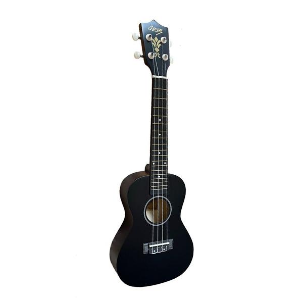 Imagem de Ukulele Preto Seven Concert  Suk-23 BK C/ Capa Afinador