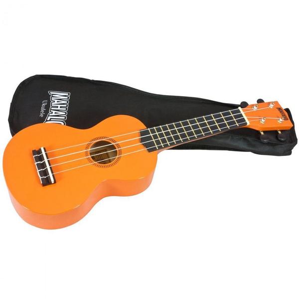 Imagem de Ukulele Soprano Mahalo Laranja Aquila Rainbow Mr1or + Capa