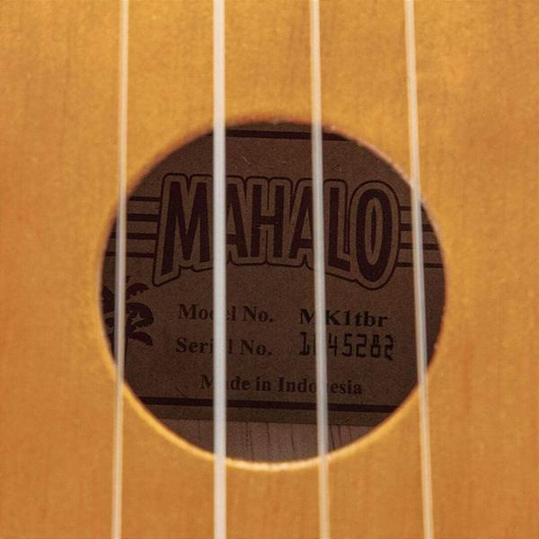 Imagem de Ukulele Soprano Mahalo Marrom Mk1 TBR Aquila Com Capa