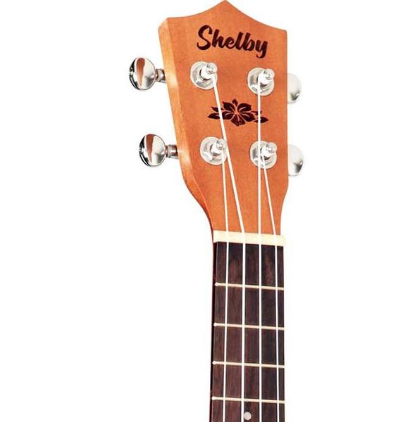 Imagem de Ukulele soprano shelby su21m acústico natural fosco mogno com cordas nylon