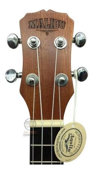 Imagem de Ukulele Tenor Eletrico Sapele Natural Malibu 26Se Com Capa