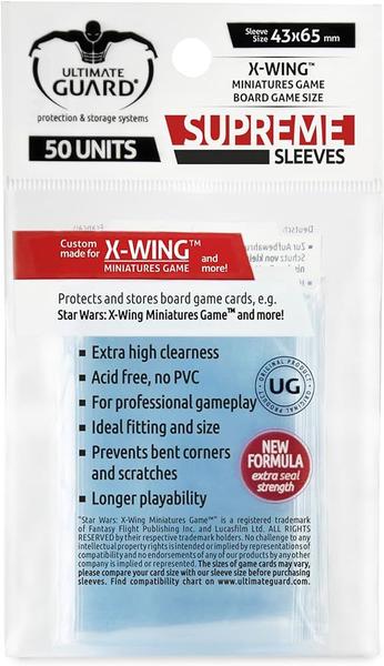 Imagem de Ultimate Guard Supreme Sleeves X Wing 62x94mm - 50 Unidades