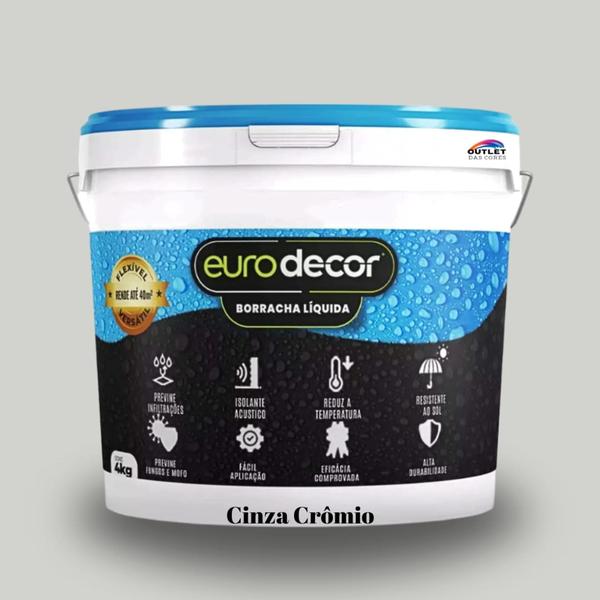 Imagem de Ultra borracha liquida Eurodecor 4kg premium