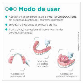 Imagem de Ultra Corega Creme Fixador Dentaduras Sem Sabor 40g