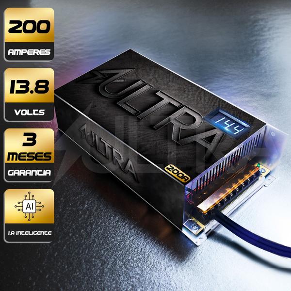 Ultra Fonte Chaveada 200A 13.8V Automotiva Amperes Japanese Demon Black Imagem de Ultra Fonte Chaveada 200A 13.8V Automotiva Amperes Japanese Demon Black