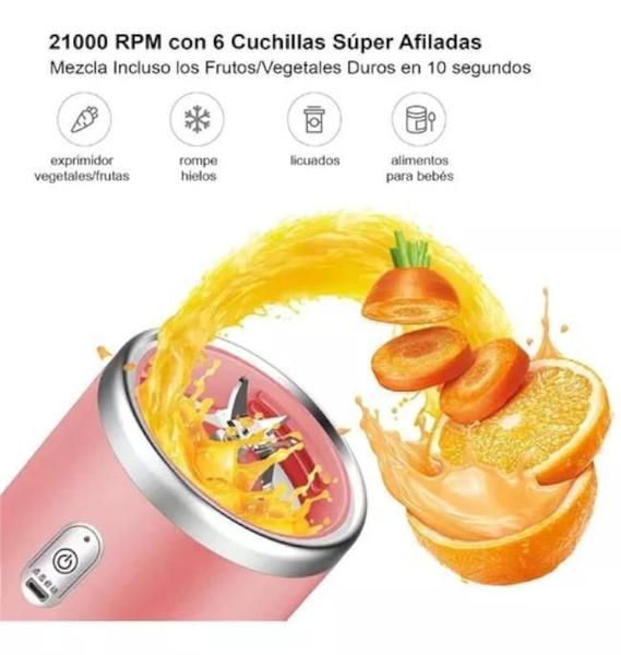 Imagem de Ultra Liquidificador Mini Mix Portátil 2 Copos 400Ml Whey