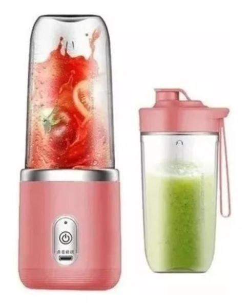 Ultra Liquidificador Mini Mix Portátil 2 Copos 400Ml Whey - Sweet Home Imagem de Ultra Liquidificador Mini Mix Portátil 2 Copos 400Ml Whey
