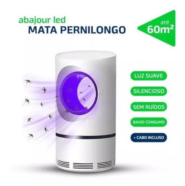 Imagem de Ultra Luminária Uv Mosquito E Pernilongo Com Usb Led Violeta