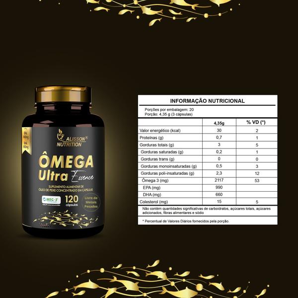 Imagem de Ultra Ômega-3 1000mg 2x120 cáps - Rico Em Epa 990mg Dha 660mg