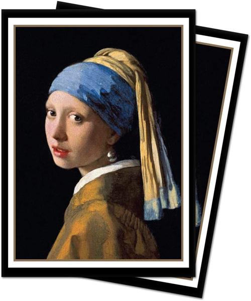 Imagem de Ultra Pro Fine Art - The Girl with The Pearl Earring Standard Deck Protector Sleeves (100 ct.) - Protect Your Cards, Photos, or Your Own Artwork While Featuring Iconic Artwork