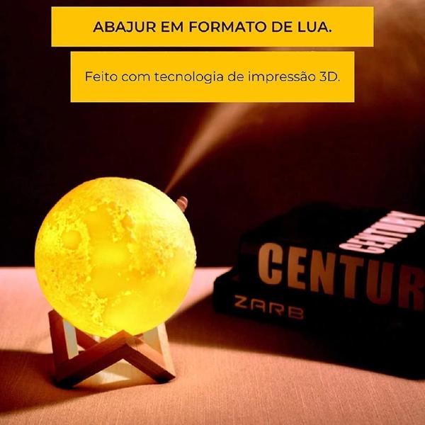 Imagem de Umidificador Abajur Lua cheia Luminária 3D