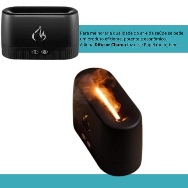 Imagem de Umidificador Ar Aromatizador Purificador Portátil Led 250ml iluminação eficiente