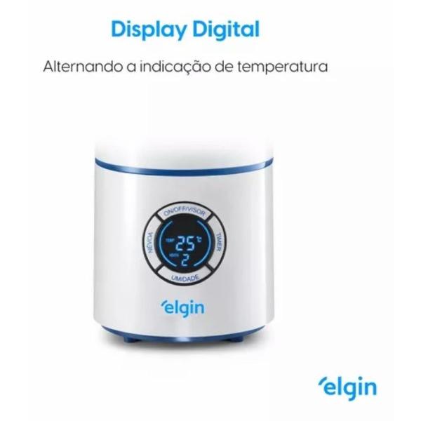 Imagem de Umidificador Ar Ultrassônico Digital Elgin 2,5l Bivolt Cor Branco