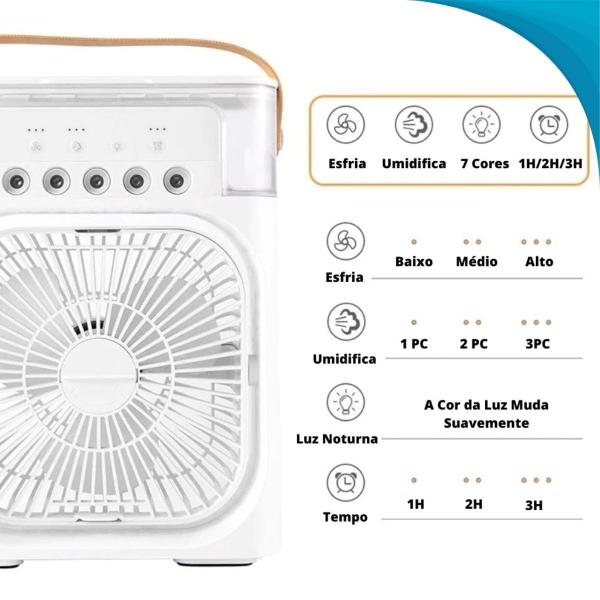 Imagem de Umidificador com Ventilador Ajustável para Conforto Personalizado Barato