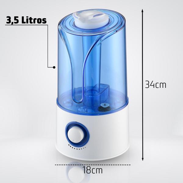 Imagem de Umidificador De Ar 3,5 Litros Ultrassônico Saida Dupla Bivolt