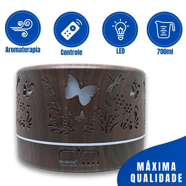 Imagem de Umidificador De Ar Ambiente Portatil Purificador Usb 700ml Borboleta