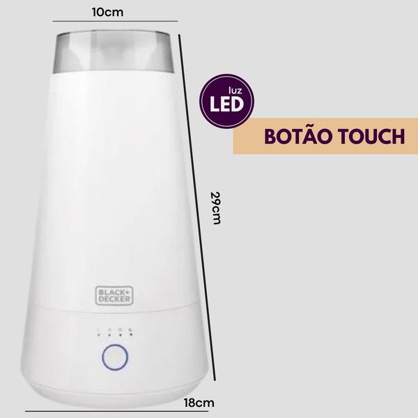 Imagem de umidificador de ar com aromatizador Black+Decker 2L AIR2000