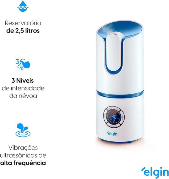 Imagem de Umidificador De Ar Elgin Digital Inteligente 2,5L Bivolt