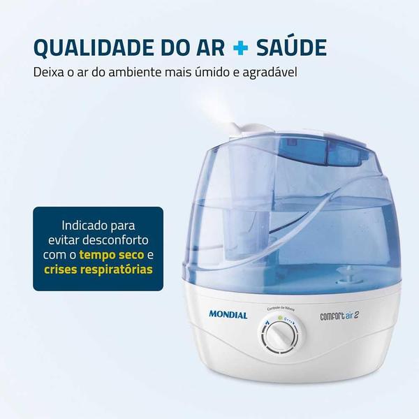 Imagem de Umidificador de Ar Mondial Comfort Air 2 2,2L NUA-02 Bivolt