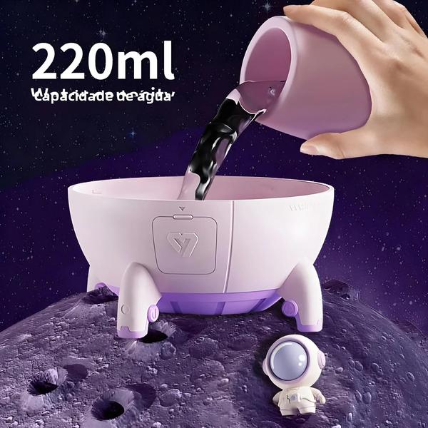 Imagem de Umidificador de Ar Portátil 220ml - Cápsula Espacial USB Recarregável com Aromaterapia