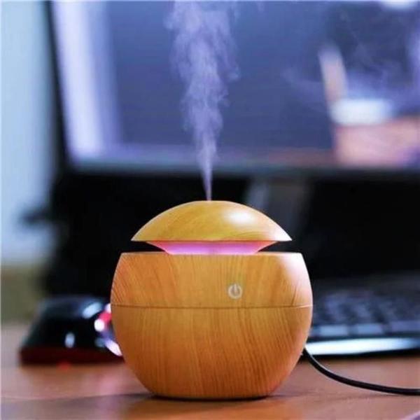 Imagem de Umidificador De Ar Portátil Purificador Ultrassônico USB Difusor De Aromas Mini Aromatizador De Ambiente