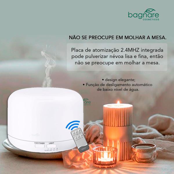 Imagem de Umidificador De Ar Quarto Bebe Luminária Abajur Led + 5 Essências