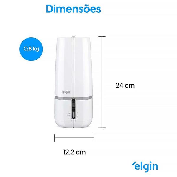 Imagem de Umidificador de Ar Ultrassônico Capacidade 2L Bivolt 45UNZNO2NONB - Elgin