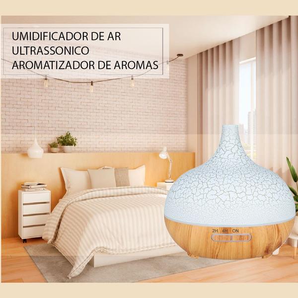 Imagem de Umidificador Difusor Ar Aromatizador Ultrassônico e Óleo Aromatizador Lavanda 10 ml