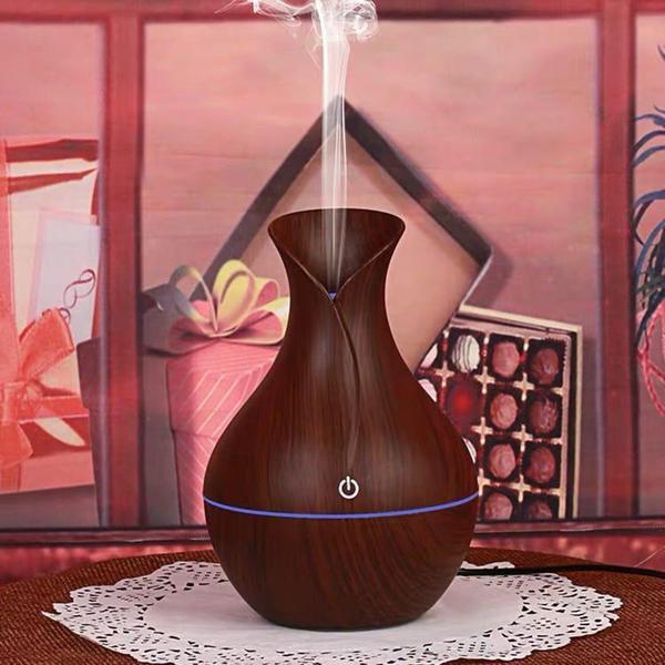 Imagem de Umidificador Difusor Aromatizador De Ar Ultrassônico Iluminação Led E Usb - Ultrasonic Aroma Humidif