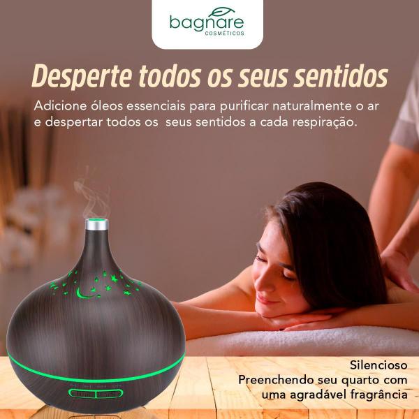 Imagem de Umidificador Difusor Aromatizador Ultrassônico led com Óleo Aromatizador Bamboo 10 ml