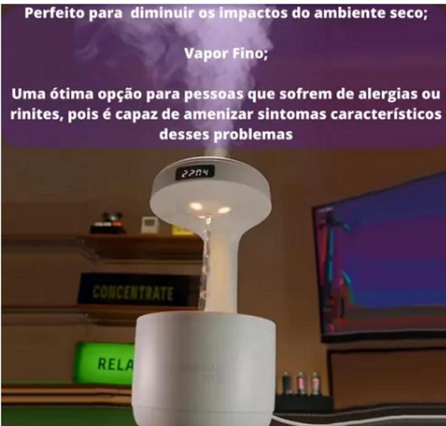 Imagem de Umidificador Difusor De Ar Água Anti-gravidade 800ml