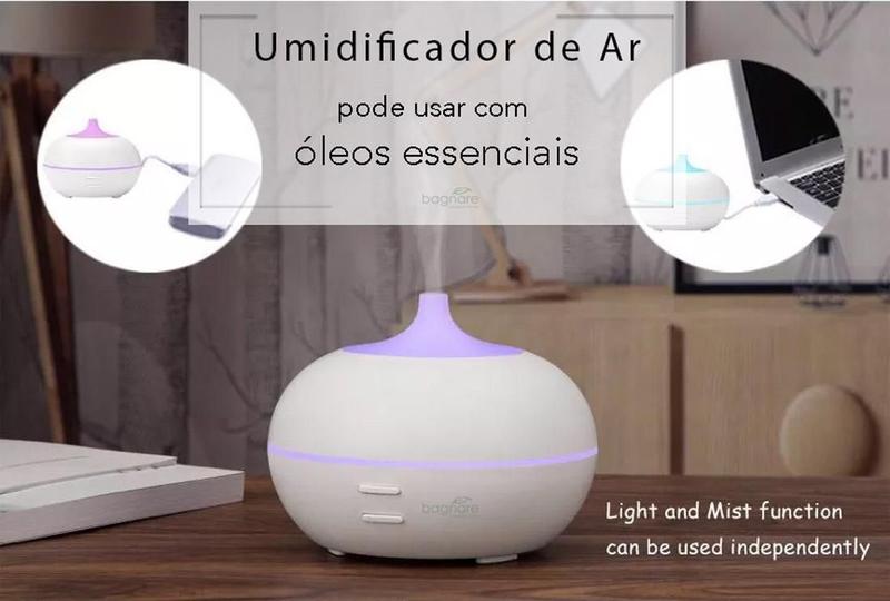 Imagem de Umidificador Difusor De Ar E Óleos Essenciais Aromaterapia