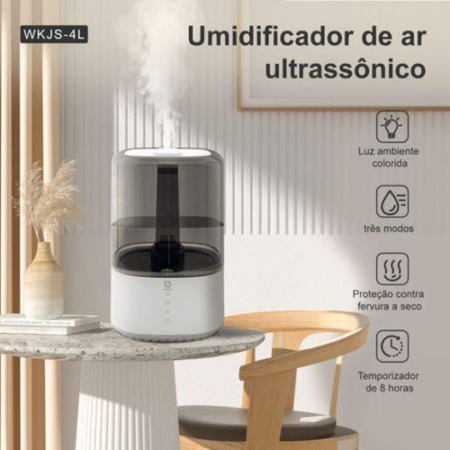 Imagem de Umidificador Inteligente 4l Ultrassônico Aromático C/timer