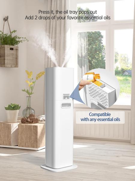 Imagem de Umidificador inteligente Hiswelle 8L (2,1 galões) Cool Mist para quarto