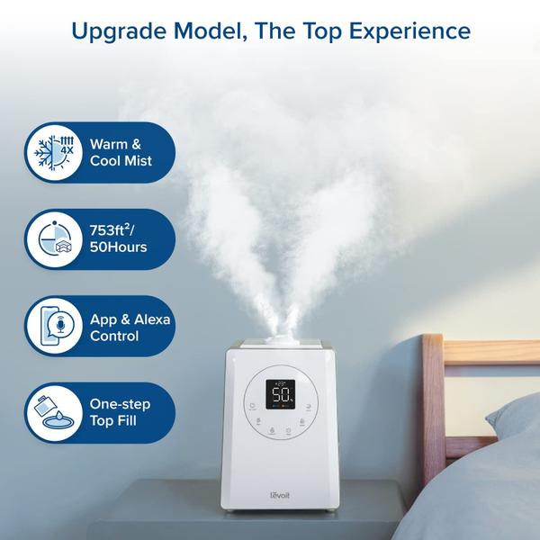 Imagem de Umidificador LEVOIT LV600S Smart Warm/Cool Mist 6L para 70m²