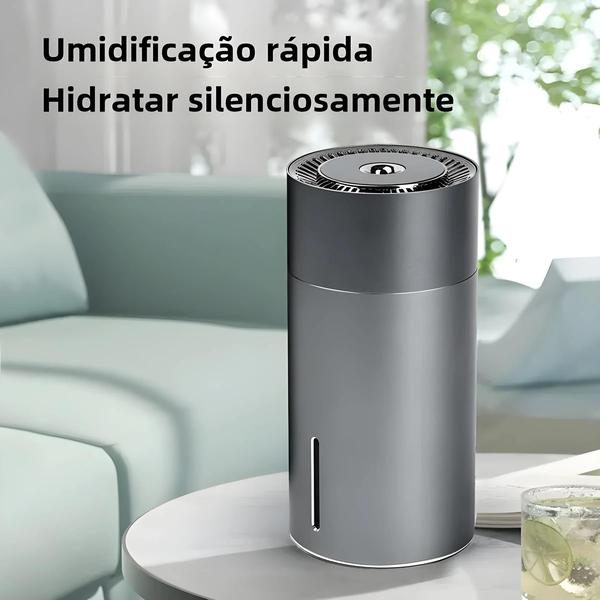 Imagem de Umidificador Portátil de Carro 260ml com Difusor LED e Aromaterapia