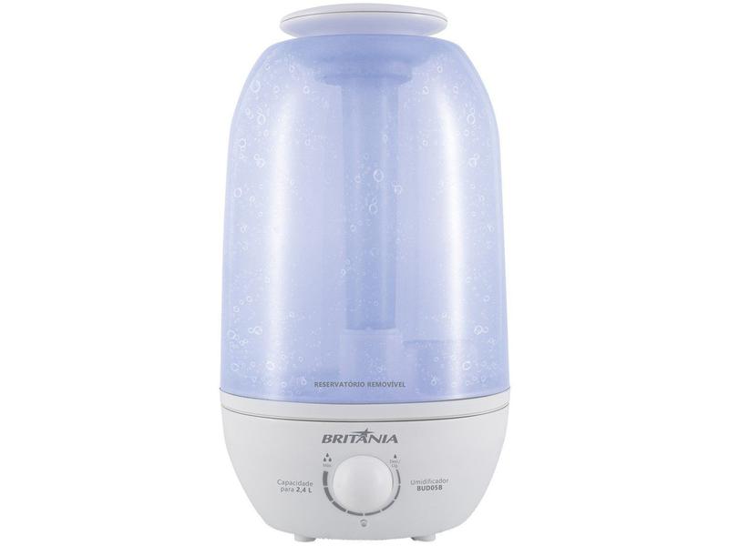 Umidificador Ultrassônico de Ar Portátil Britânia BUD05B 2,4L Umidificador Ultrassônico de Ar Portátil Britânia BUD05B 2,4L
