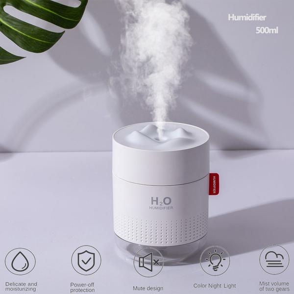 Imagem de Umidificador ultrassônico USB H2O de 500 ml Snow Mountain Ar